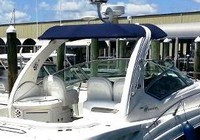 Photo of Sea Ray 340 Sundancer Soft Top, 2006: Soft Bimini Top Soft Sunshade Top, viewed from Starboard Rear 