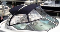 Sea Ray® 340 Sundancer Factory OEM Sunbrella® Bimini Top, Visor, Bimini-Top Enclosure Curtains and Sunshade-Top