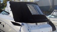 Sea Ray® 350 Sundancer Sunshade-Top-Canvas-Seamark-OEM-G7™ Factory SUNSHADE CANVAS (no frame) for OEM Sunshade Top mounted off Back of the factory Radar Arch, with zippers for OEM Sunshade Aft Enclosure Curtains (not included), OEM (Original Equipment Manufacturer) (Sunshade-Tops may have been SeaMark(r) vinyl-lined Sunbrella(r) prior to 2008 through 2018, now they are Sunbrella(r) to avoid mold issues)