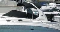Photo of Sea Ray 355 Sundancer, 2005: Bimini Top, Cockpit Cover, viewed from Port 
