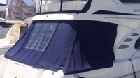 Photo of Sea Ray 44 Sedan Bridge, 2007: Cockpit Cover Aft, viewed from Starboard Rear 