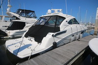 Photo of Sea Ray 470 Sundancer, 2012: 8 Window Hard-Top Aft Curtain Set, viewed from Starboard Rear 