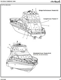 Photo of Sea Ray 58 Sedan Bridge, 2008 Sea Ray Parts Manual Drawing 