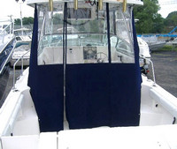 SeaSwirl® Striper 2101WA Hard-Top-Aft-Drop-Curtain-OEM-T3™ Factory AFT DROP CURTAIN to floor with Eisenglass window(s) and Zipper Access for boat with Factory Hard-Top, OEM (Original Equipment Manufacturer)