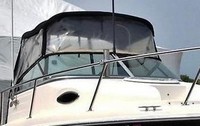 SeaSwirl® Striper 2101WA Bimini-Top-Canvas-Zippered-Seamark-OEM-T2™ Factory Bimini CANVAS (no frame) with Zippers for OEM front Connector and Curtains (not included), SeaMark(r) vinyl-lined Sunbrella(r) fabric, OEM (Original Equipment Manufacturer)