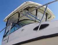 Photo of Seaswirl Striper 2301WA, 2005: Hard-Top, Connector, Side Curtains, viewed from Starboard Front 