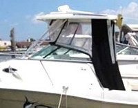 Photo of Seaswirl Striper 2601WA, 2009: Hard-Top, Connector, Side Curtains, Aft-Drop-Curtain, viewed from Port Side 