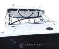 Photo of Seaswirl Striper 2901WA, 2008: Hard-Top, Connector, Side Curtains, Aft-Drop-Curtain, viewed from Starboard Side 