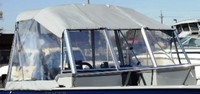 Photo of Smoker Craft 162 Tracer, 2010: Convertible Top Convertible, Side and Aft Curtains Grey Top Gun, viewed from Starboard Front 