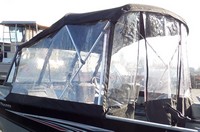 Photo of Smoker Craft 162 Tracer, 2013: Convertible Top Convertible, Side and Aft Curtains Black Polyester, viewed from Port Rear 