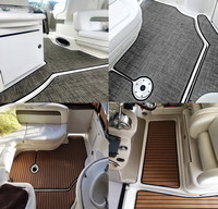 Carpet-Set_Snap-In-Carpet_SeaRay290AJWithOutFishPkg00-07™SKU# SeaRay290AJWithOutFishPkg00-07, (4)piece Snap-In Marine Carpet Mat Set (4 Cockpit (WithOut Fishing Pkg), 0 Cabin ) for Sea Ray 290 Amberjack WITHOUT Fishimg Package (2000-2007 models). Custom fit mat(s) offered in Marine Carpet (Berber, Cut Pile or Marine Tuft with AquaLoc(tm) or HydraBak(tm) backing) OR Marine Weave Vinyl (with thick Vinyl backing) (these backings do NOT degrade like some factory OEM black rubber backing), durable Sunbrella(r) edge binding and Stainless Steel Snaps