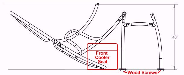 Stryker® T-Top does NOT lower very low, especially when cooler seat is in place