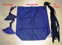 Tie-Downs, Storage, Sand Bags