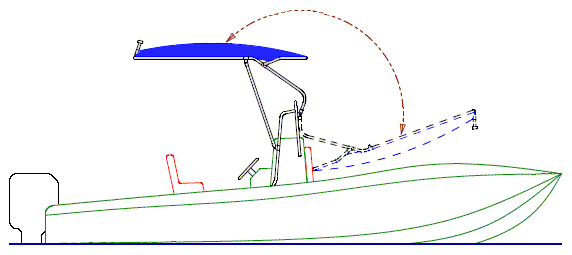 T-Topless Up & Down Drawing