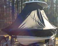Tidewater® 2000 Carolina Bay T-Top-Boat-Cover-Elite-1199™ Custom fit TTopCover(tm) (Elite(r) Top Notch(tm) 9oz./sq.yd. fabric) attaches beneath factory installed T-Top or Hard-Top to cover boat and motors