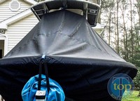 Photo of Tidewater® 210LXF 20xx TTopCover™ T-Top boat cover, Front 