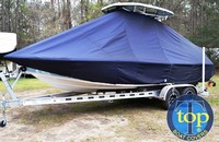 Photo of Tidewater® 2200 Carolina Bay 20xx T-Top Boat-Cover, viewed from Port Front 