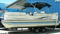 Photo of Tracker Sun Tracker Party Barge 22, 2007: Aft Canopy Top, viewed from Port Front 
