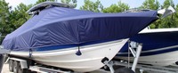 Photo of Triton 351CC 20xx T-Top Boat-Cover Sand Bags, viewed from Starboard Front 