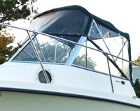 Trophy® 1952 WA Bimini-Top-Canvas-Zippered-OEM-T1™ Factory Bimini Replacement CANVAS (NO frame) with Zippers for OEM front Connector and Curtains (Not included), OEM (Original Equipment Manufacturer)