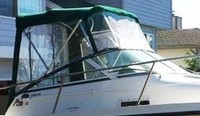 Photo of Trophy 2102 WA, 2008: Bimini Top, Front Connector, Side and Aft Curtains, viewed from Starboard Front 