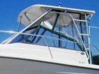 Photo of Trophy 2509 WA, 2003: Hard-Top, Front Connector, Side and Aft-Drop-Curtains, viewed from Port Side 