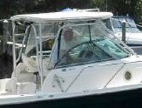 Photo of Trophy 2902 WA, 2004: Hard-Top, Connector, Side Curtains, viewed from Starboard Side 