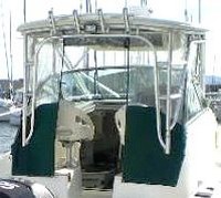 Photo of Trophy 2902 WA, 2006: Hard-Top, Connector, Side Curtains, Aft-Drop-Curtain, viewed from Starboard Rear 