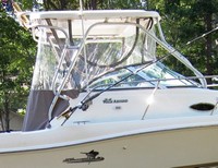 Photo of Wellcraft 24 Walkaround, 2004: Tournnament Edition Hard-Top, Visor, Side Curtains, Aft-Drop-Curtain, viewed from Port Side 