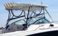 Photo of Wellcraft Coastal 252, 2005: Hard-Top, Front Connector, Side Curtains, viewed from Starboard Rear 
