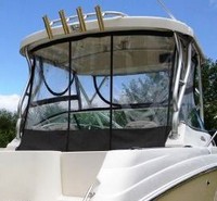 Wellcraft® Coastal 252 Hard-Top-Aft-Drop-Curtain-OEM-T2™ Factory AFT DROP CURTAIN to floor with Eisenglass window(s) and Zipper Access for boat with Factory Hard-Top, OEM (Original Equipment Manufacturer)