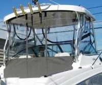 Photo of Wellcraft Coastal 252, 2014: Hard-Top, Front Connector, Side Curtains, Aft-Drop-Curtain, viewed from Starboard Rear 