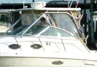 Photo of Wellcraft Coastal 270, 2002: Hard-Top, Front Connector, Side Curtains, Aft-Drop-Curtain, viewed from Port Side 