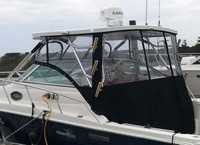 Photo of Wellcraft Coastal 290 Taylor Made, 2004: Hard-Top, Front Connector, Side Curtains, Aft-Drop-Curtain, viewed from Port Rear 