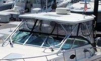 Photo of Wellcraft Coastal 290, 2006: Hard-Top, Front Connector, Side Curtains, Aft-Drop-Curtain, viewed from Port Front, Above 