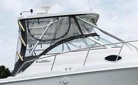 Photo of Wellcraft Coastal 290, 2006: Hard-Top, Front Connector, Side Curtains, Aft-Drop-Curtain, viewed from Starboard Side 
