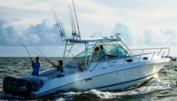 Photo of Wellcraft Coastal 340, 2016: Factory Hard-Top, viewed from Starboard Rear Wellcraft (Factory OEM website photo) 