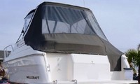 Photo of Wellcraft Martinique 2800, 1997: Bimini Top, Front Connector, Side Curtains, Arch Aft Curtain, viewed from Port Rear 