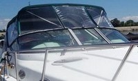 Photo of Wellcraft Martinique 3000, 1998: Bimini Top, Front Connector, Side Curtains, Arch Aft Curtain, viewed from Starboard Front 
