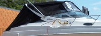 Photo of Wellcraft Martinique 3000, 2002: Bimini Top, Front Connector, Side Curtains, Arch Aft Curtain, viewed from Starboard Side 