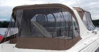 Photo of Wellcraft Martinique 3700, 2002: Bimini Top, Front Connector, Side Curtains with After-Market (The OEM Canvas and our T-Top-Boat-Cover will NOT fit this) Zippered Screens Added, viewed from Starboard Rear 