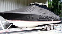 Wellcraft® Scarab 30 Tournament T-Top-Boat-Cover-Elite-2399™ Custom fit TTopCover(tm) (Elite(r) Top Notch(tm) 9oz./sq.yd. fabric) attaches beneath factory installed T-Top or Hard-Top to cover boat and motors