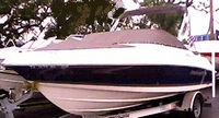 Photo of Wellcraft Sportsman 180, 2007: Bimini Top in Boot, Bow Cover Cockpit Cover, viewed from Port Front 