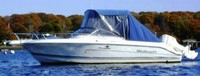 Photo of Wellcraft Sportsman 210, 2003: Bimini Top, Front Connector, Side Curtains, Aft Curtain, viewed from Port Side 