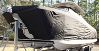 Photo of World Cat 320 CC 20xx T-Top Boat-Cover, viewed from Port Front 