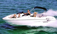 Photo of Yamaha LS2000, 2001: Bimini Top in Boot, viewed from Port Front 